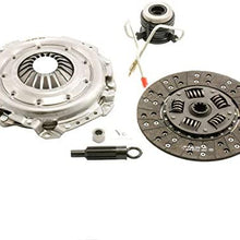 Clutch Kit with Slave Cylinder - Compatible with 1987-1989 Jeep Wrangler 4.2L 6-Cylinder