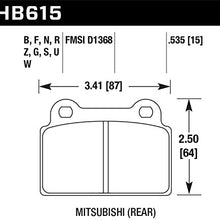 Hawk Performance HB615Z.535 Performance Ceramic Brake Pad