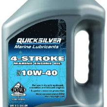 Mercury Quicksilver W 10w40 Marine Eng Oil Gal @3 92-8m0148477