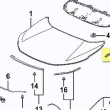 Parts N Go 2017-2018 CRV Hood Hinge Pair Driver & Passenger Side - 60170TLAA00ZZ, HO1236154