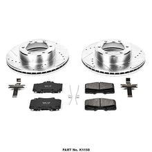 Power Stop K1150 Front Z23 Carbon Fiber Brake Pads with Drilled & Slotted Brake Rotors Kit