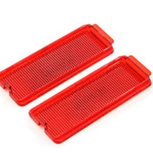 2 Premium Door Reflectors Interior Red Compatible with Ford (1999-2007 SuperDuty F250 F350 F450 F550 Super Duty & 2000-2005 Excursion)