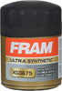 FRAM Ultra Synthetic Automotive Replacement Oil Filter, Designed for Synthetic Oil Changes Lasting up to 20k Miles, XG3675 with SureGrip (Pack of 1)