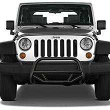 Black Horse Max T Bull Bar Black Textured MBT-MJ103 Compatible with 2010-2017 Jeep Wrangler 2 Door & 4 Door (excl. Winter Edition)