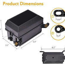 Car Fuse box Set Auto Relay Block Holder Replacement Black Flame Retardant Plastic Sniversal Accessories