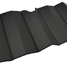 Motor Trend Front Windshield Sun Shade - Jumbo Accordion Folding Auto Sunshade for Car Truck SUV - Blocks UV Rays Sun Visor Protector - Keeps Your Vehicle Cool - 66 x 27 Inch (Black)