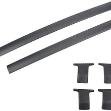 RUILIJIA 1 Pair Black Al Roof Rack Cross Bars Top Rail Carries For 11-15 Honda Odyssey
