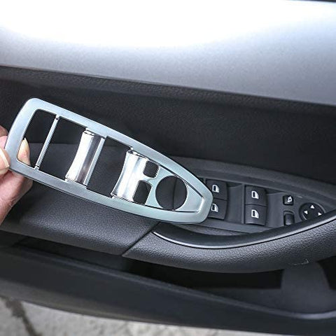 YUECHI for BMW X1 F48 2016 2017-2018,X2 F47 2018 Car Accessories Interior Decorative ABS Window Switch Panel Cover Trim