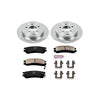 Power Stop KOE5135 Autospecialty Rear Replacement Brake Kit-OE Brake Rotors & Ceramic Brake Pads