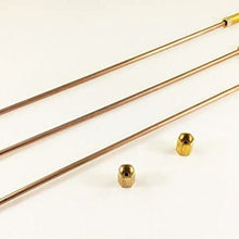 3/16" Copper Nickel Brake Lines. PACK OF 3. Each pc. Is 10" long with inverted double flares and standard 3/16" tube nuts