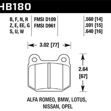 Hawk Performance HB180N.560 HP Plus Brake Pad