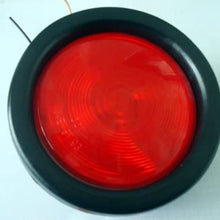 2 Trailer Truck RED Sealed 4" Round Stop Turn Tail Light, Voltage 12v
