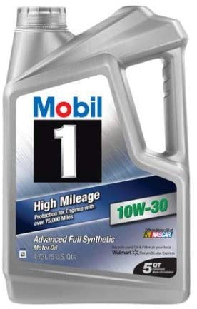 La Rosticceria Mobil 1 (120770) High Mileage 10W-30 Motor Oil - 5 Quart (Pack of 2)