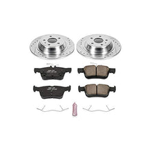 Power Stop K6559 Rear Z23 Carbon Fiber Brake Pads with Drilled & Slotted Brake Rotors Kit