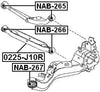 55045-Jg000 / 55045Jg000 - Arm Bushing For Rear Arm For Nissan