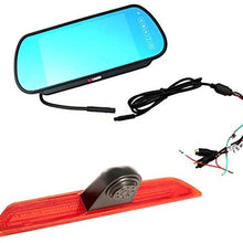 Brake Light Backup Camera f with 7 inch Clip-on Mirror Monitor ( Transit Van)