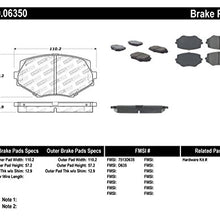 StopTech 309.06350 Sport Brake Pads with Shims and Hardware