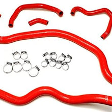 HPS 57-1489-RED Red Silicone Radiator Coolant/Heater Hose Kit
