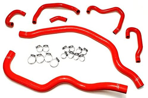 HPS 57-1489-RED Red Silicone Radiator Coolant/Heater Hose Kit