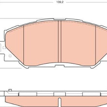 TRW TPC1210 Premium Ceramic Front Disc Brake Pad Set