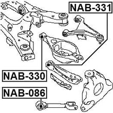 551A11Ba0A - Arm Bushing (for Rear Track Control Rod) For Nissan - Febest