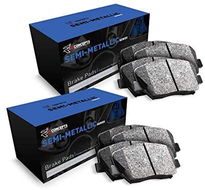 For 1985-1987 Nissan Maxima Front and Rear R1 Semi-Met Series Brake Pads