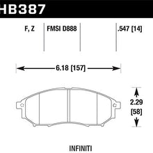 Hawk Performance HB387F.547 HPS Performance Ceramic Brake Pad