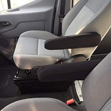 Auto Console Covers - Armest Cover (Pair) - Compatible with Ford Transit 150, 250, 350 Vans 2015-2019 - Waterproof Neoprene, Black