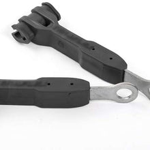 For Jeep Wrangler JK 2007-2017 Black ABS Gas Brake Oil Line Bracket Holder Decoration Kit Interior Accessories