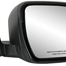 Fit System Passenger Side Mirror for Nissan Rogue US, Korea and Japan Built, Textured Black w/PTM Cover, Foldaway, Power