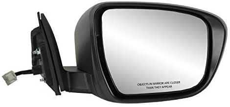 Fit System Passenger Side Mirror for Nissan Rogue US, Korea and Japan Built, Textured Black w/PTM Cover, Foldaway, Power