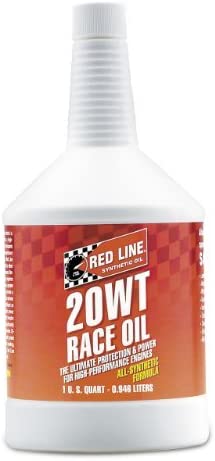 Red Line 10204 20 WT Drag Race Oil (5W20)- 1 Quart/Each