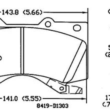 Disc Brake Pad Set Front OMNIPARTS AUTOMOTIVE 13051001 (OE 0446560280)