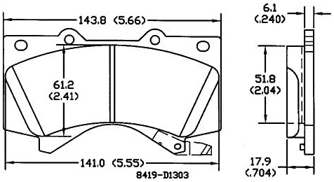 Disc Brake Pad Set Front OMNIPARTS AUTOMOTIVE 13051001 (OE 0446560280)