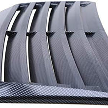 Universal Car Air Flow Intake Scoop Turbo Bonnet Vent Grills Cover Hood Decorate Fog Light Grille Covers (Color Name : Imitation Carbon)