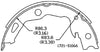 Parking Brake Shoe Rear OMNIPARTS 13070616