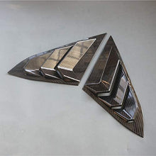2X Sport Style Carbon Fiber Print Quarter Window Scoops Louvers for Honda Civic Sedan 2016 2017 2018 2019 2020