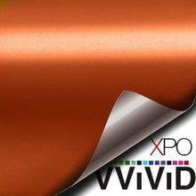 VViViD Orange Satin Chrome Vinyl Wrap Stretch Conform DIY Easy to Use Air-Release Adhesive (1ft x 5ft)