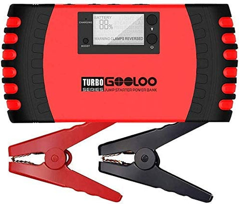 GOOLOO 1500A Peak 20800mAh SuperSafe Car Jump Starter with USB Quick Charge 3.0 (Up to 8.0L Gas, 6.0L Diesel Engine) 12V Auto Battery Booster Portable Charger Power Pack Built-in Smart Protection