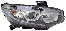 HD CIVIC SEDAN/COUPE 2016 2017 2018 HEADLIGHT W/O TOURING RIGHT PASSENGER SIDE