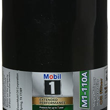 Filtro de aceite (M1-110A) Mobil 1 Rendimiento extendido, alta eficiencia, alta capacidad.