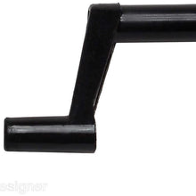 RV Designer Plastic Window Crank 1 3/8" Black