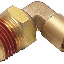 Helix 12015 1/2" NPT Male to 3/8" Push Tube Elbow Air Fitting