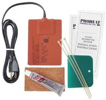 Proheat Heavy Duty Fluid Reservoir Heater Model 512-220 (250 Watts, 1 Amp, 220 Volts) Ideal for Oil Pans from 1 to 3 Gallon of Lube (4.5 to 12 Litres) and up to 10 to 30 Gallons of Hydraulic Oil