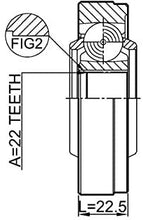 Joint Shaft Assembly 22X74 Febest 2911-FLIISHA Oem LR006959