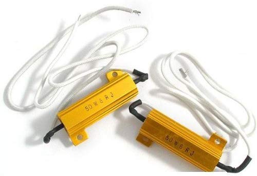 GENSSI 50W LED Bulb Fast Flash Load Resistor HID Kit and LED (Pack of 2)