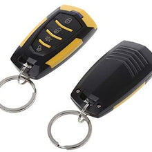 Car Security Alam Keyless Entry System with 2 Remote Controls & Siren Sensor, 12V Universal Remote Auto Door Lock/Unlock & Trunk Rlease