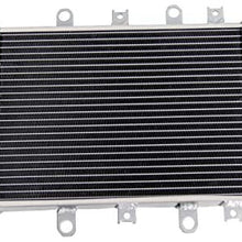 ALLOYWORKS 2 Row-40MM Core All Aluminum Radiator For 2012-2014 YAMAHA GRIZZLY 550 700 YFM550 YFM700