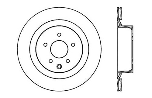 StopTech 127.42101L Sport Drilled/Slotted Brake Rotor (Rear Left), 1 Pack