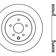 StopTech 127.42101L Sport Drilled/Slotted Brake Rotor (Rear Left), 1 Pack